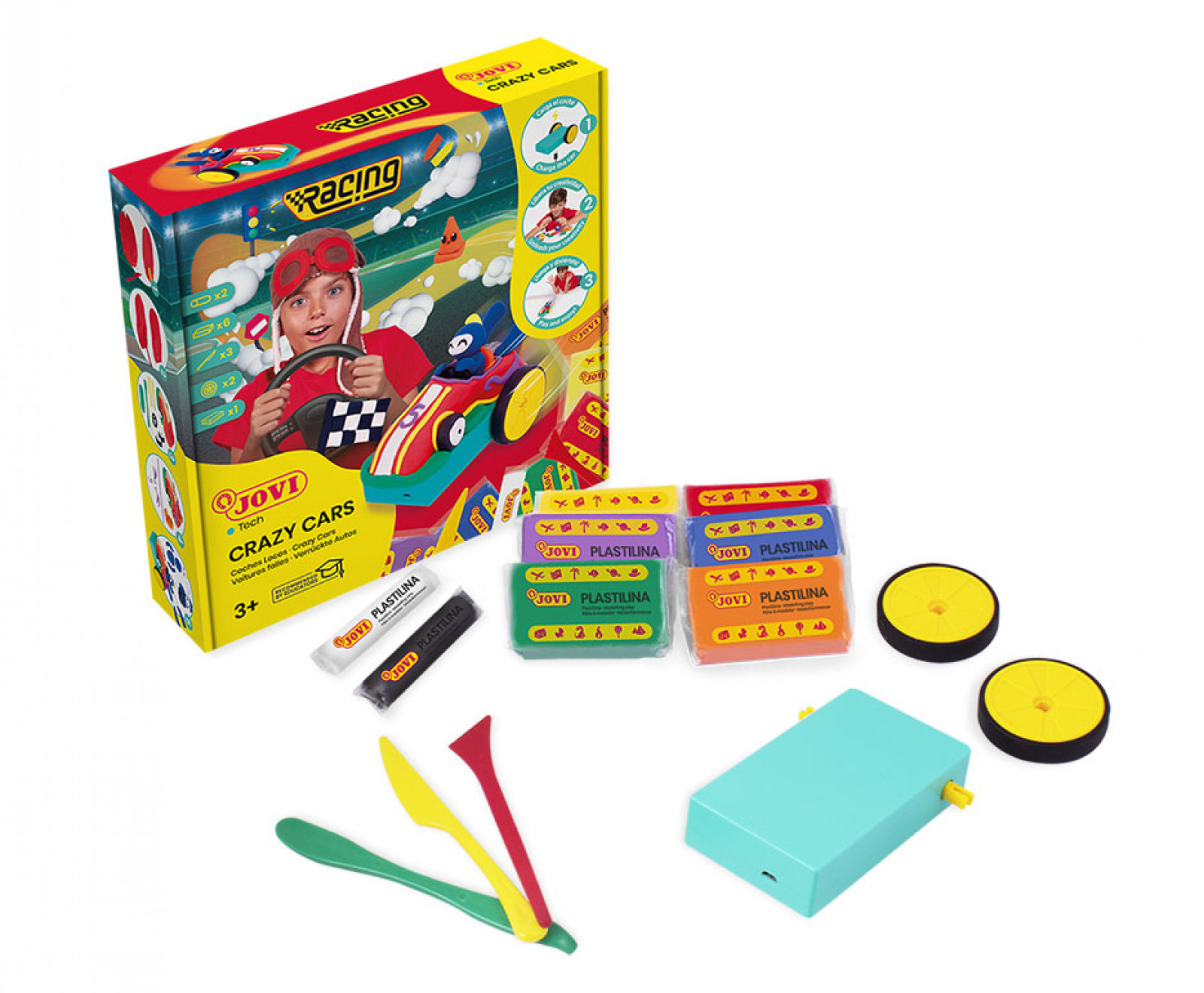 JT101 compuesto para cerámica y modelaje Set de utensilios para jugar con plastilina Colores surtidos 1 pieza(s)