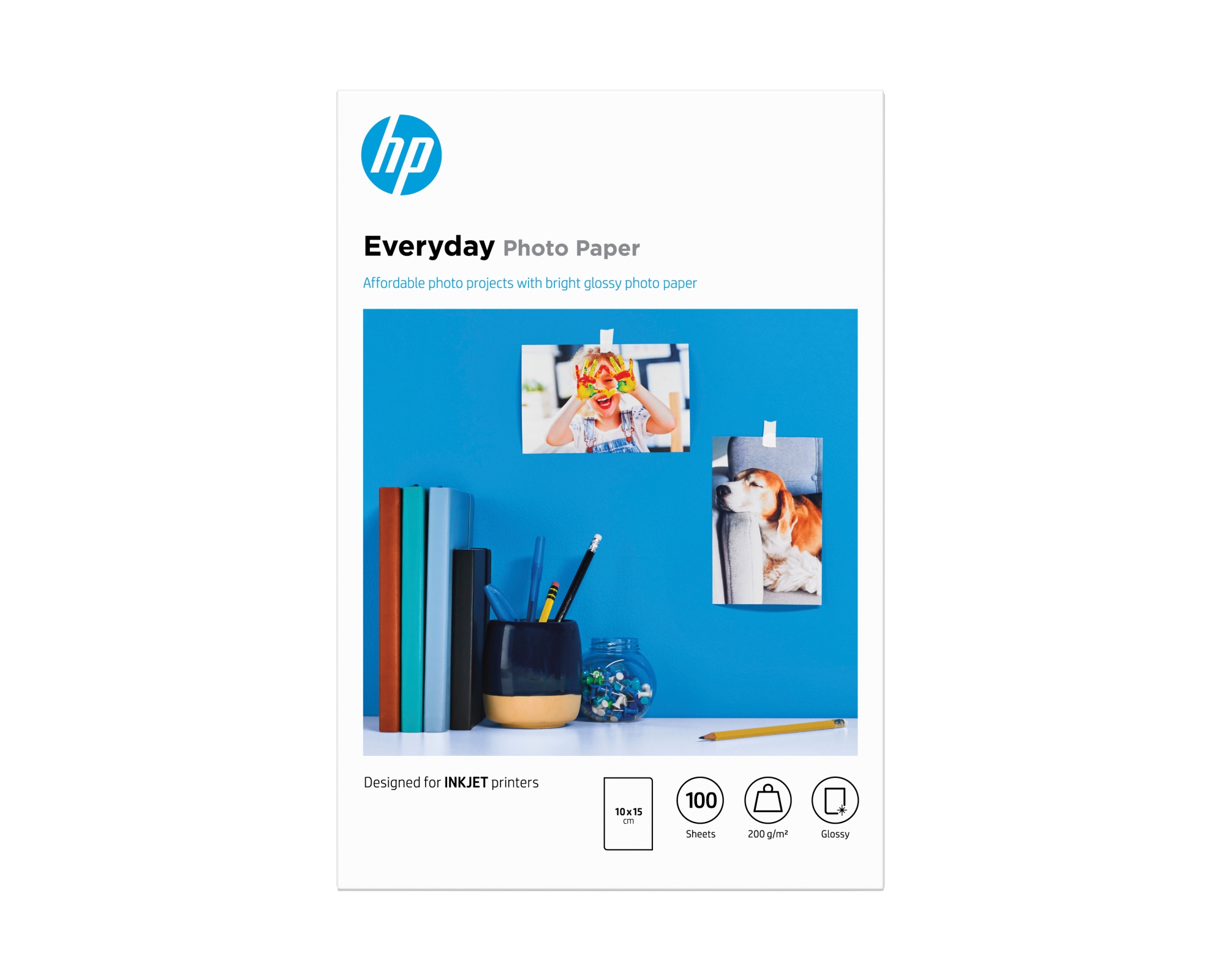 Papel fotográfico Everyday, brillante, 200 g/m2, 10 x 15 cm (101 x 152 mm), 100 hojas