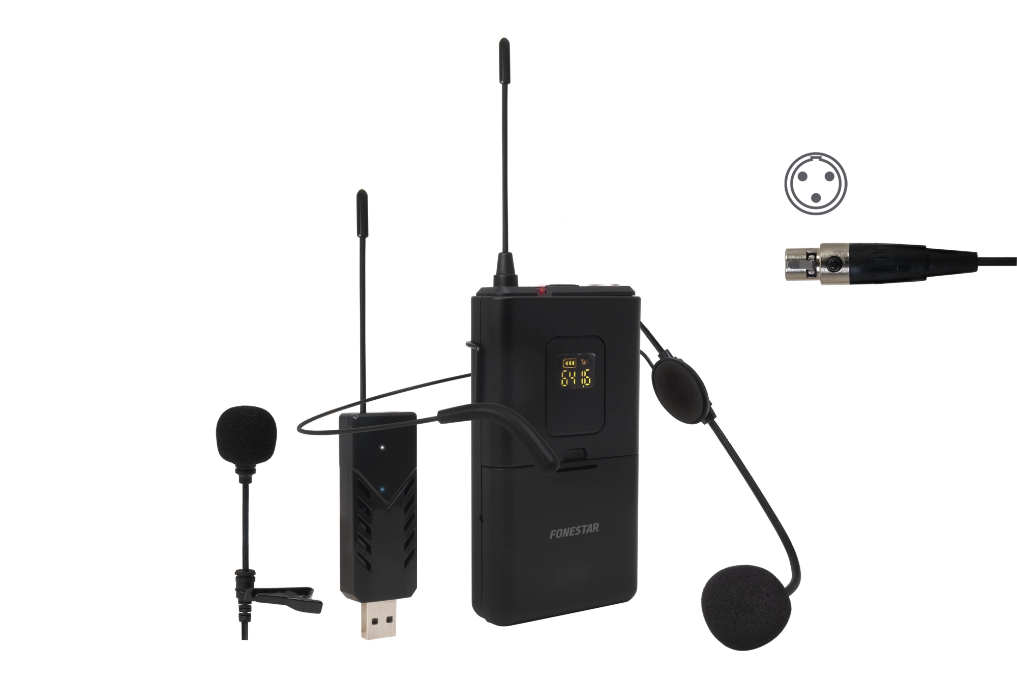 WI-MIC amplificador de antena para micrófono inalámbrico