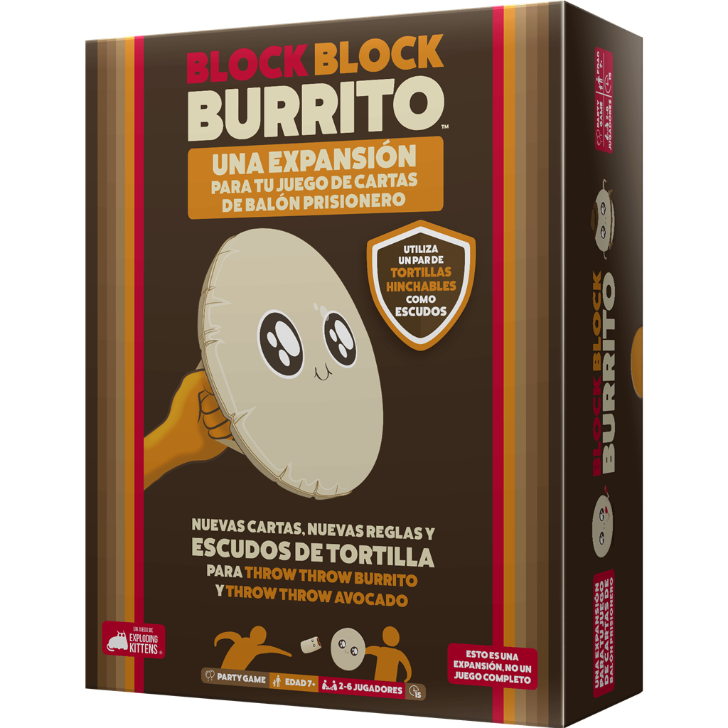Exploding Kittens EKITTB03ES juego de tablero Block Block Burrito 15 min Juego De Cartas Partido