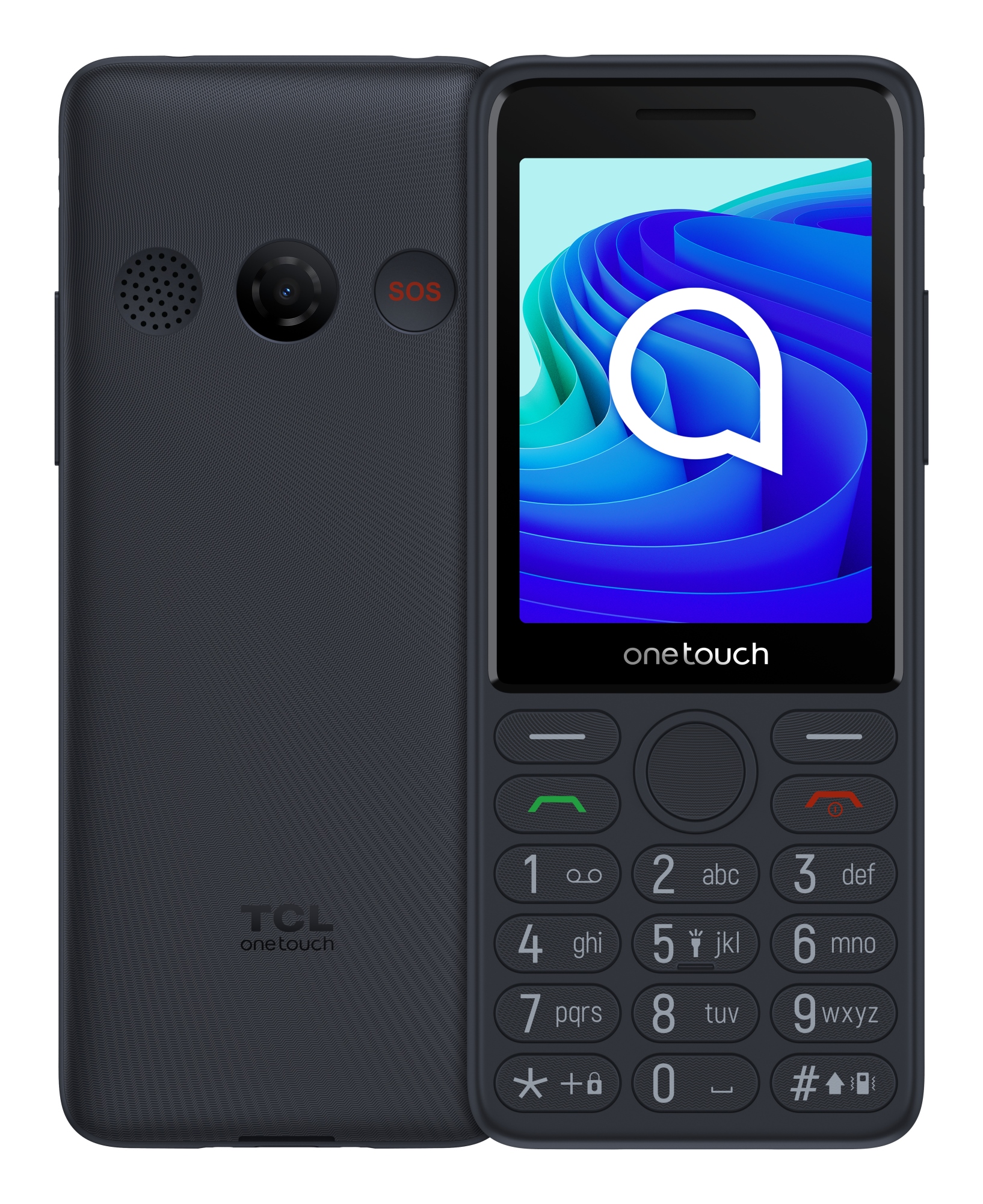OneTouch 4042S 7,11 cm (2.8") 117 g Negro Teléfono para personas mayores