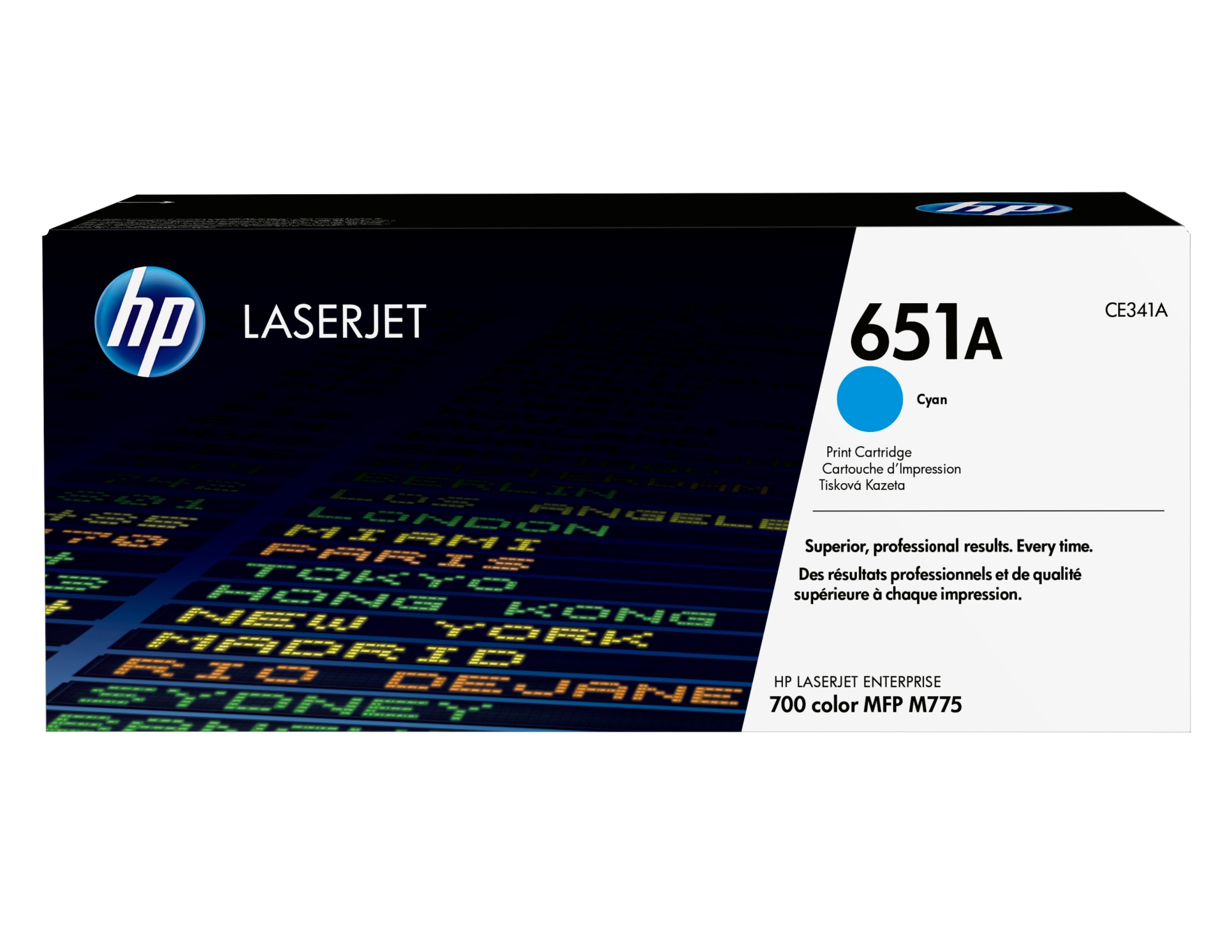 Cartucho de tóner original LaserJet 651A cian