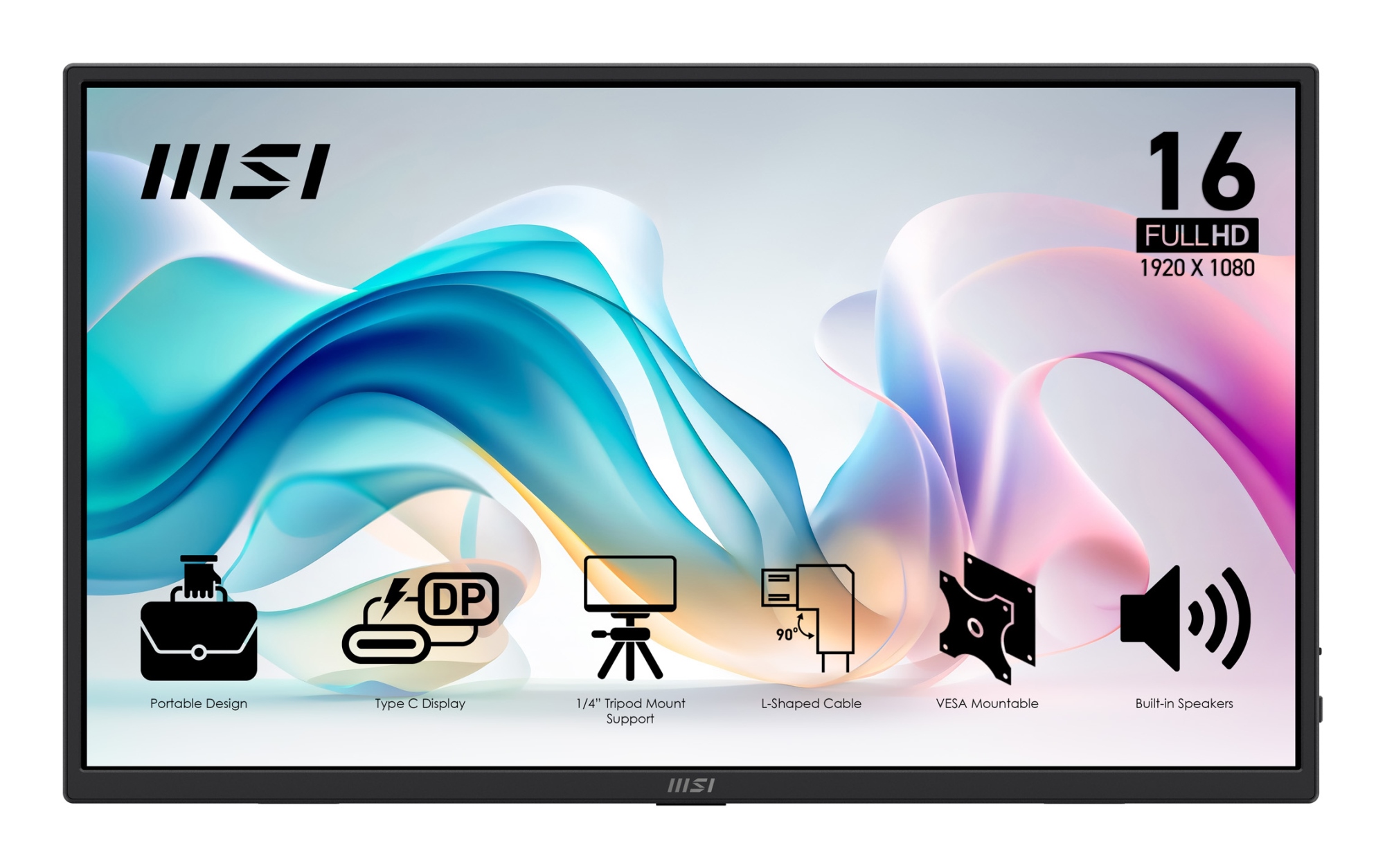PRO MP165 E6 Monitor portátil Negro 39,6 cm (15.6") LED 1920 x 1080 Pixeles