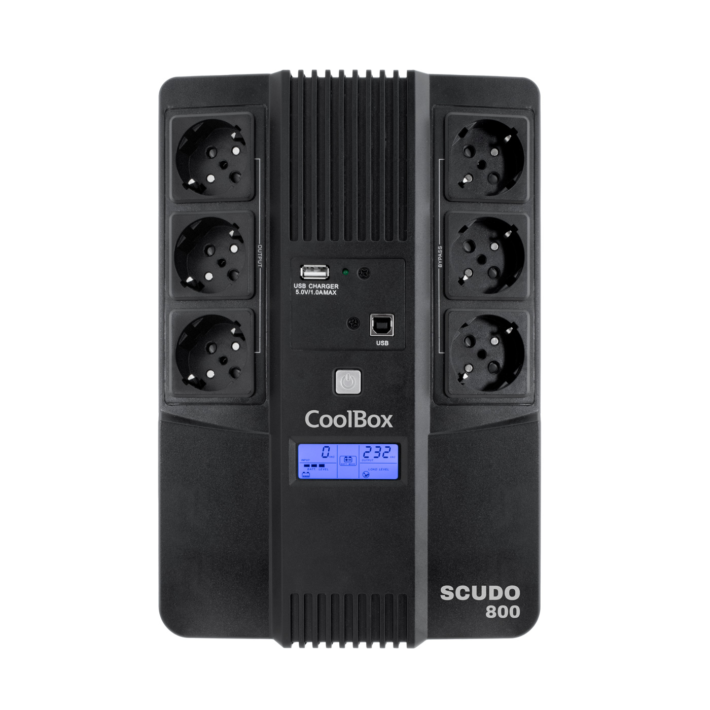 SAI SCUDO3 800VA 480W 3+3 SCHUKOS + SOFTWARE