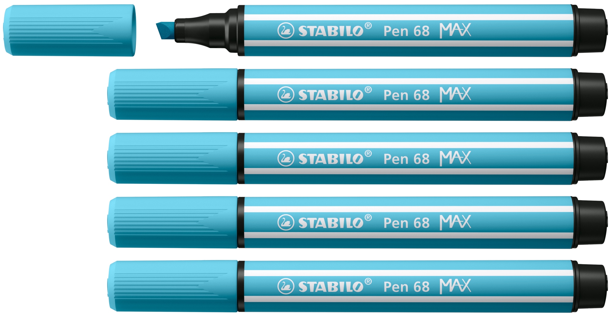 Pen 68 MAX rotulador Azul claro 5 pieza(s)