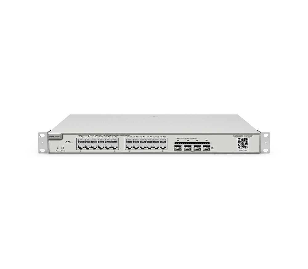 RG-NBS3200-24GT4XS-P switch Gestionado L2 Gigabit Ethernet (10/100/1000) Energía sobre Ethernet (PoE) Gris