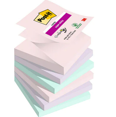 7100259322 nota autoadhesiva Plaza Verde, Rosa, Púrpura, Violeta 90 hojas Autoadhesivo