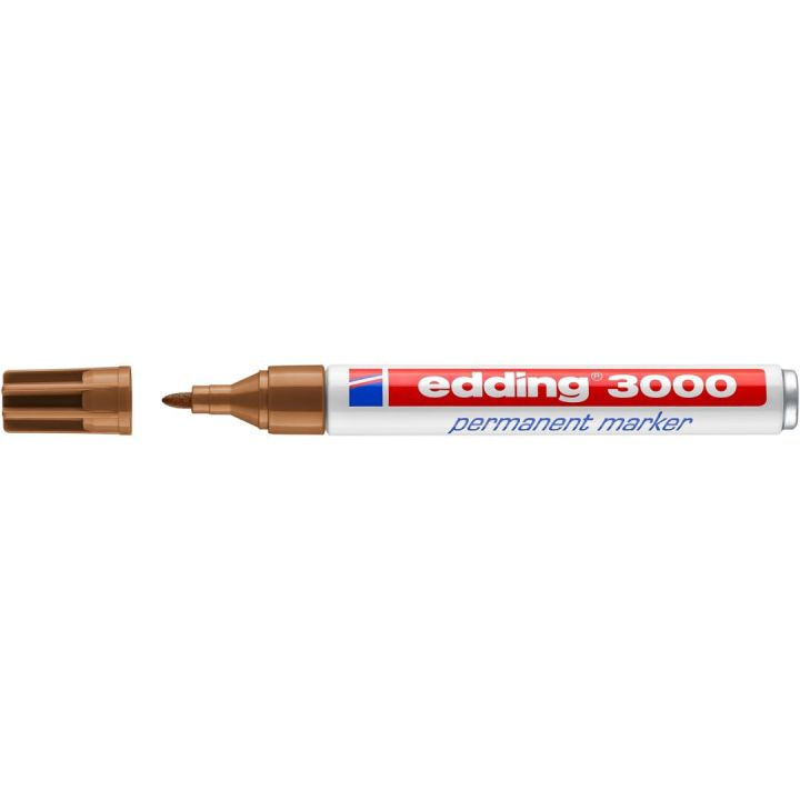 3000 marcador permanente Punta redonda Ocre