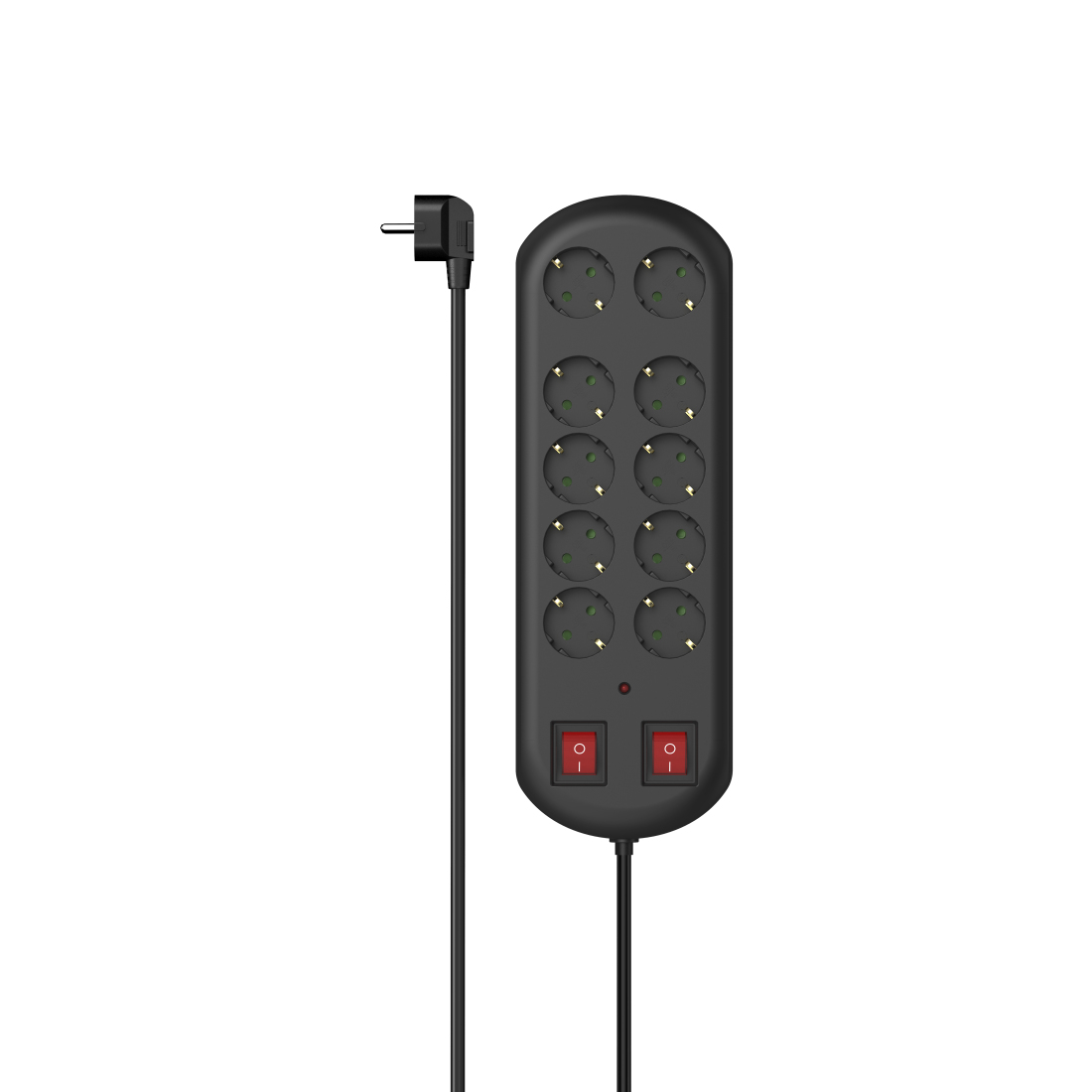 00223164 base múltiple 2 m 10 salidas AC Interior Negro