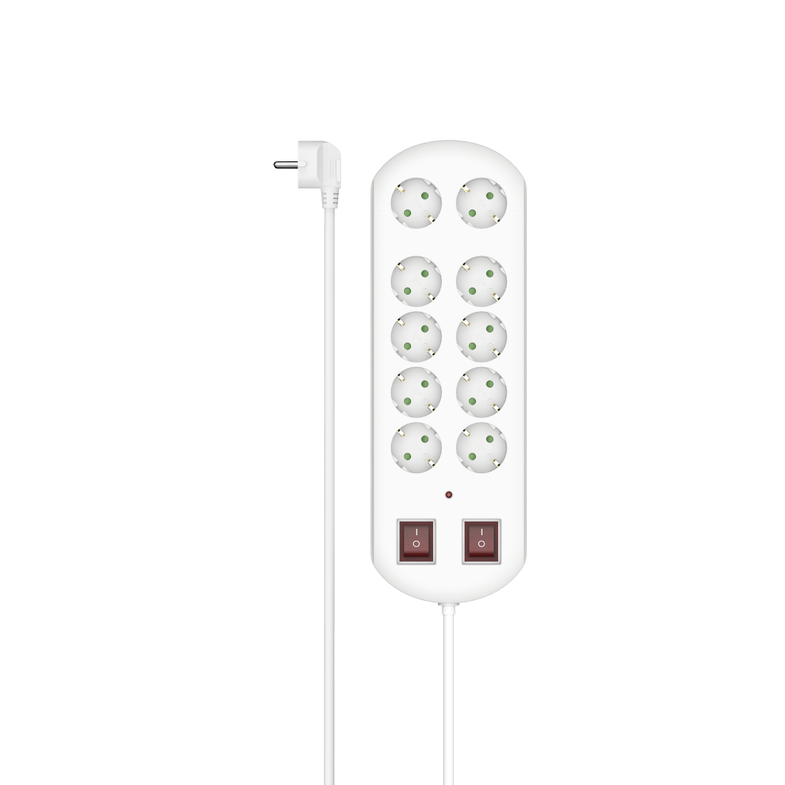 00223163 base múltiple 2 m 10 salidas AC Interior Blanco