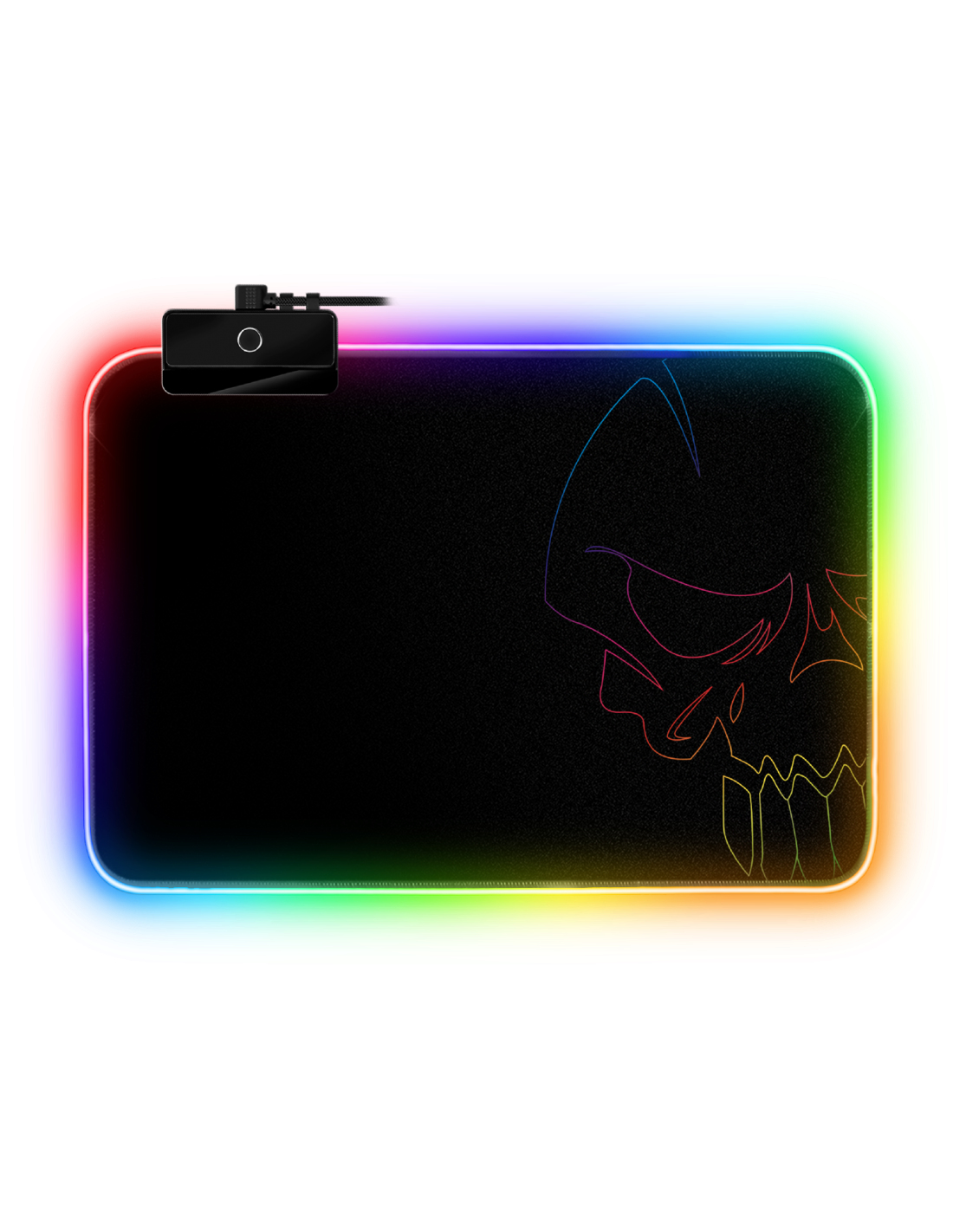 Darkskull Alfombrilla de ratón para juegos Negro, Multicolor