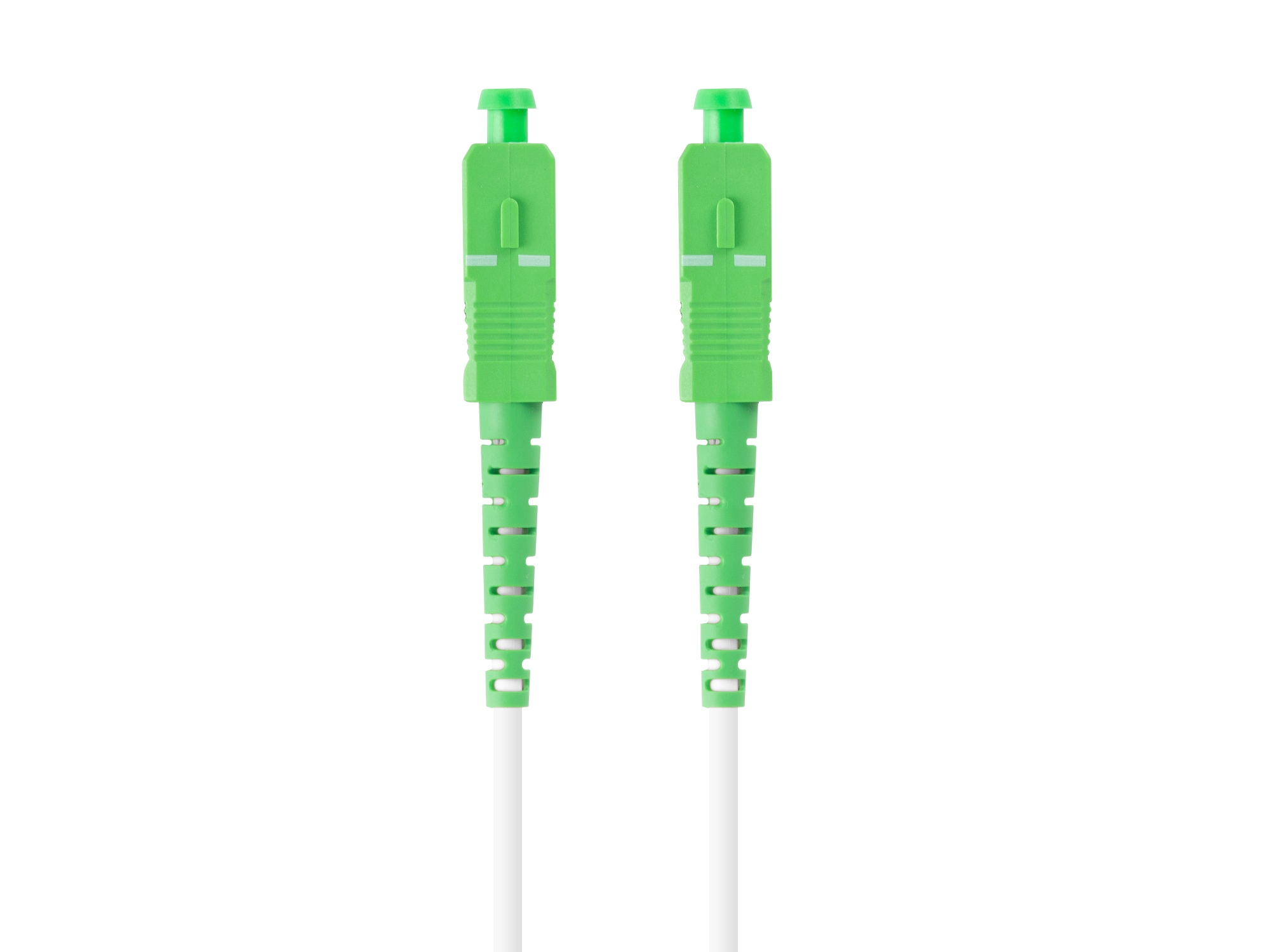 FO-SASA-SS21-0050-WH cable de fibra optica 5 m SC G.657.A2 Verde, Blanco