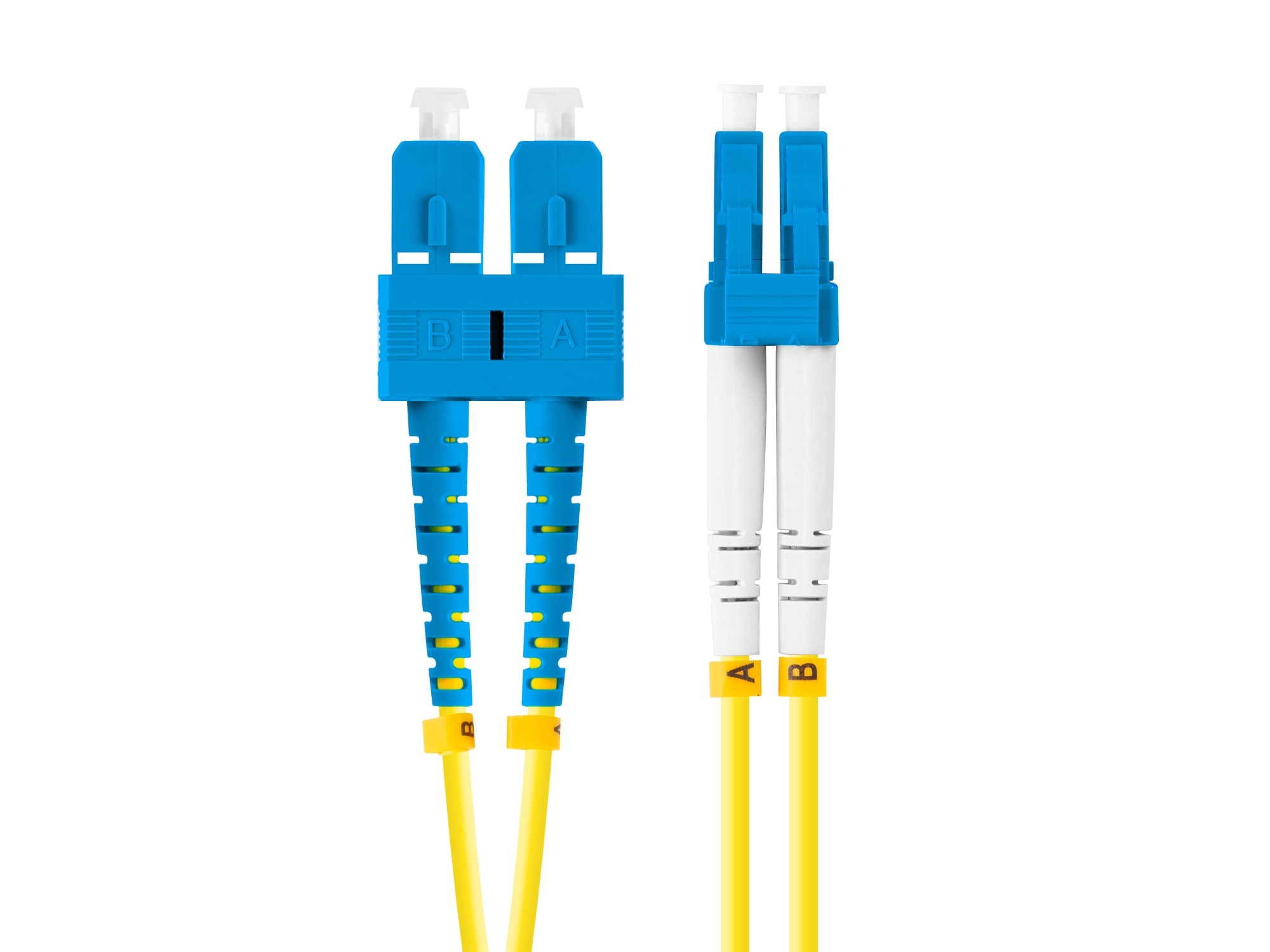FO-SULU-SD11-0010-YE cable de fibra optica 1 m SC LC G.657.A1 Amarillo
