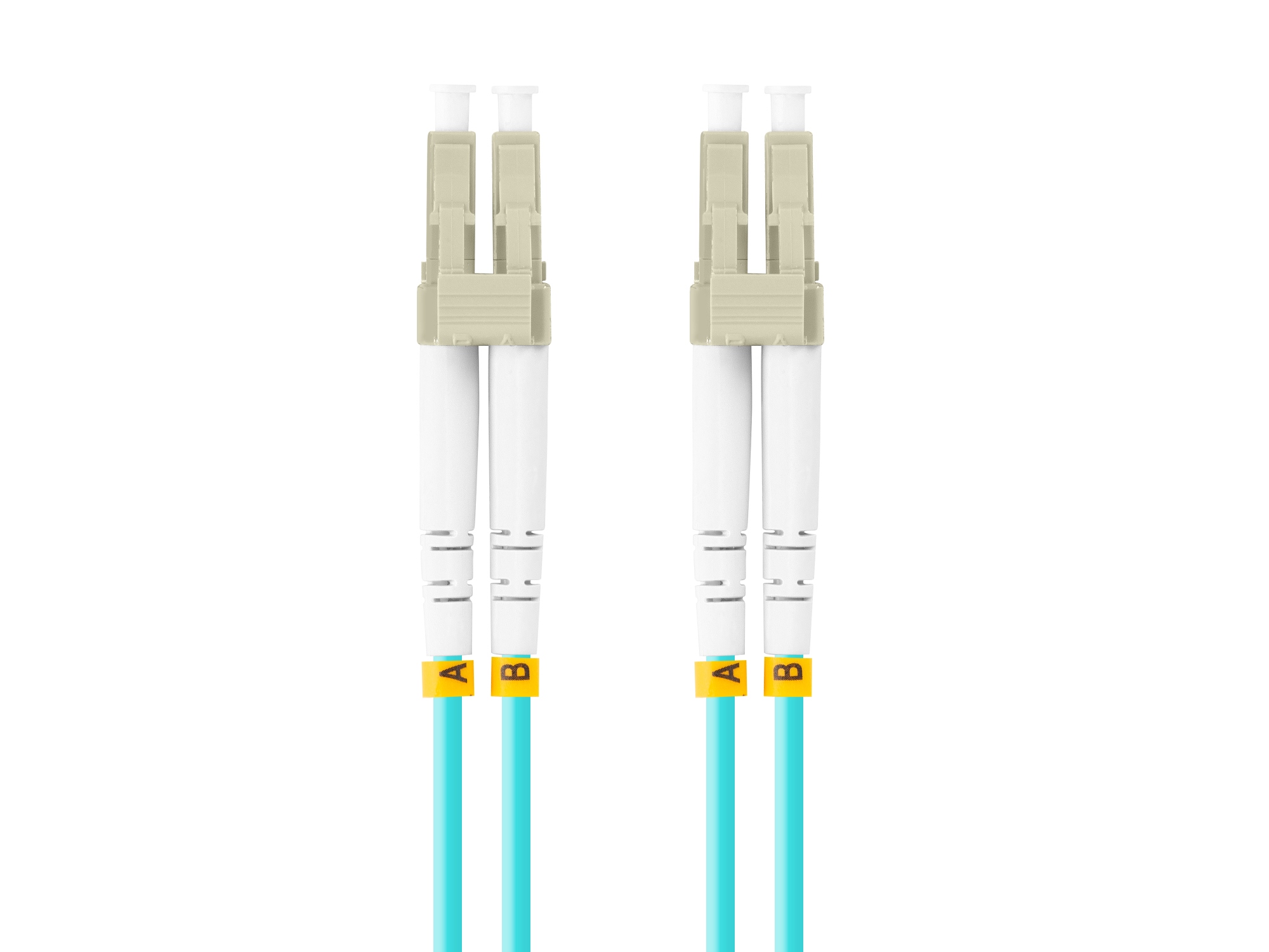 FO-LULU-MD31-0030-TQ cable de fibra optica 3 m LC OM3 Color aguamarina