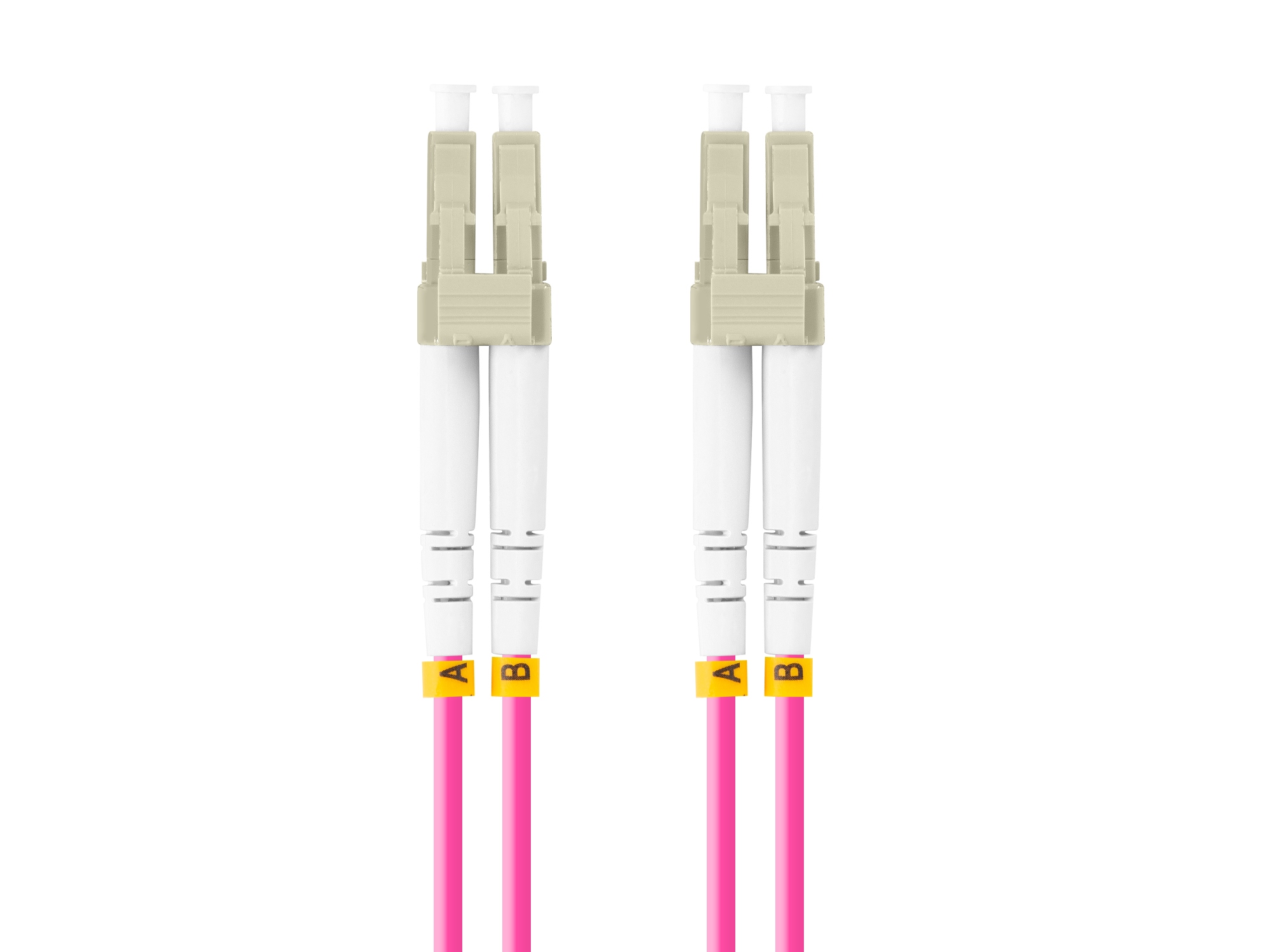 FO-LULU-MD41-0010-VT cable de fibra optica 1 m LC OM4 Violeta