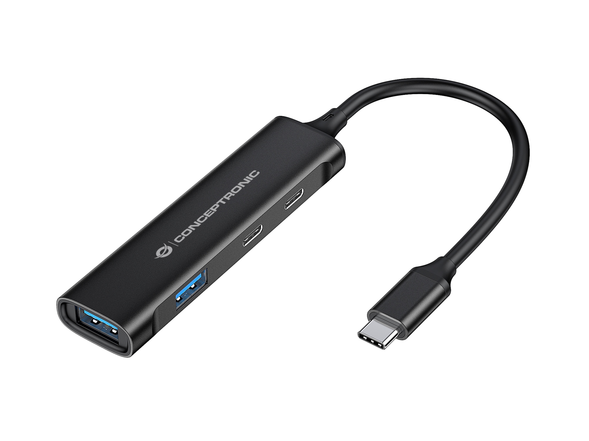 HUBBIES12B hub de interfaz USB 3.2 Gen 1 (3.1 Gen 1) Type-C 5000 Mbit/s Negro