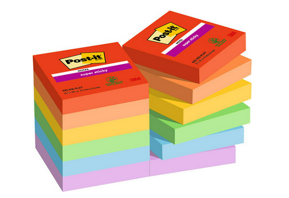 7100258794 nota autoadhesiva Plaza Multicolor 90 hojas Autoadhesivo