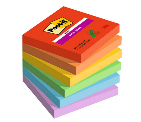 7100258795 nota autoadhesiva Plaza Multicolor 90 hojas Autoadhesivo