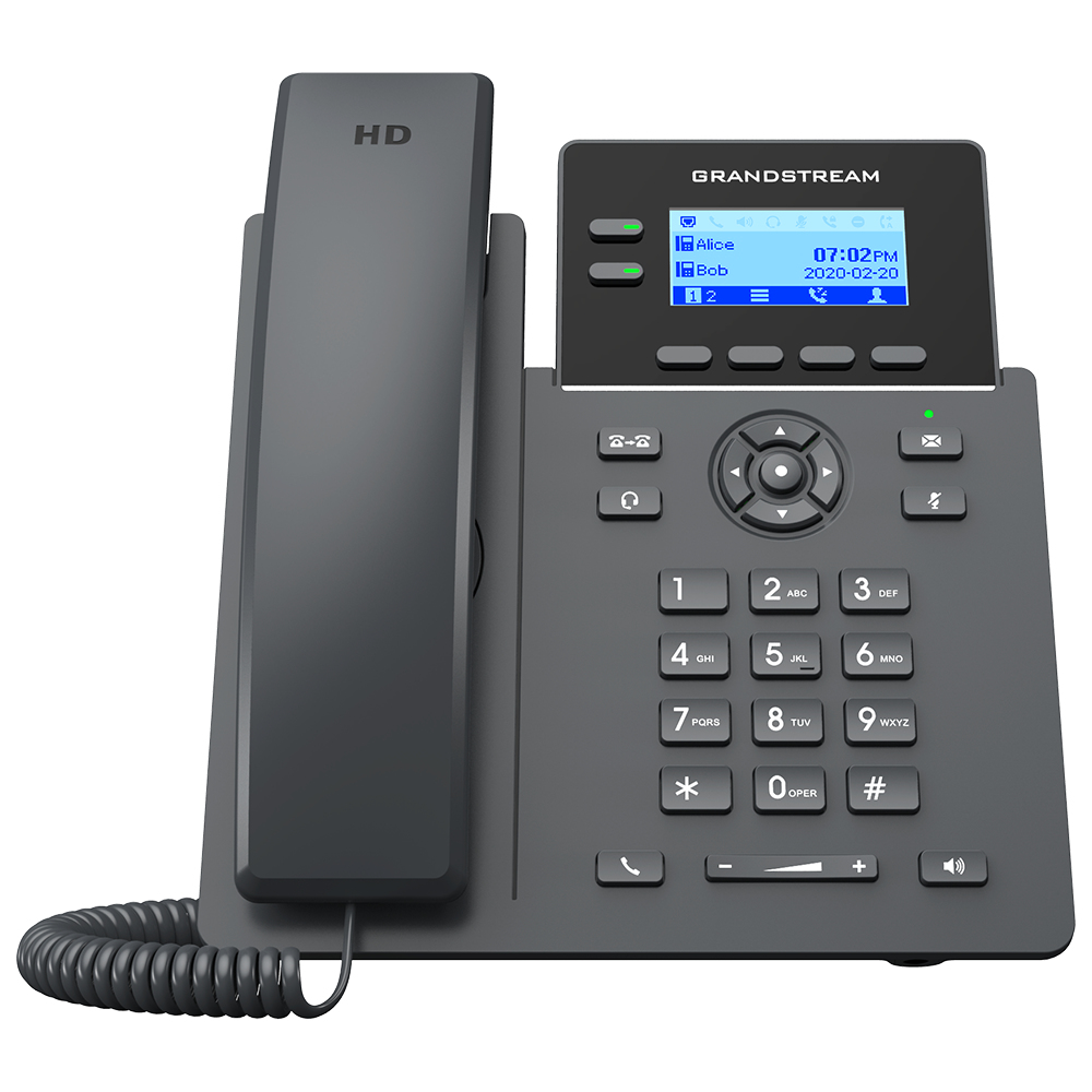 GRP2602G teléfono IP Negro 2 líneas LCD Wifi