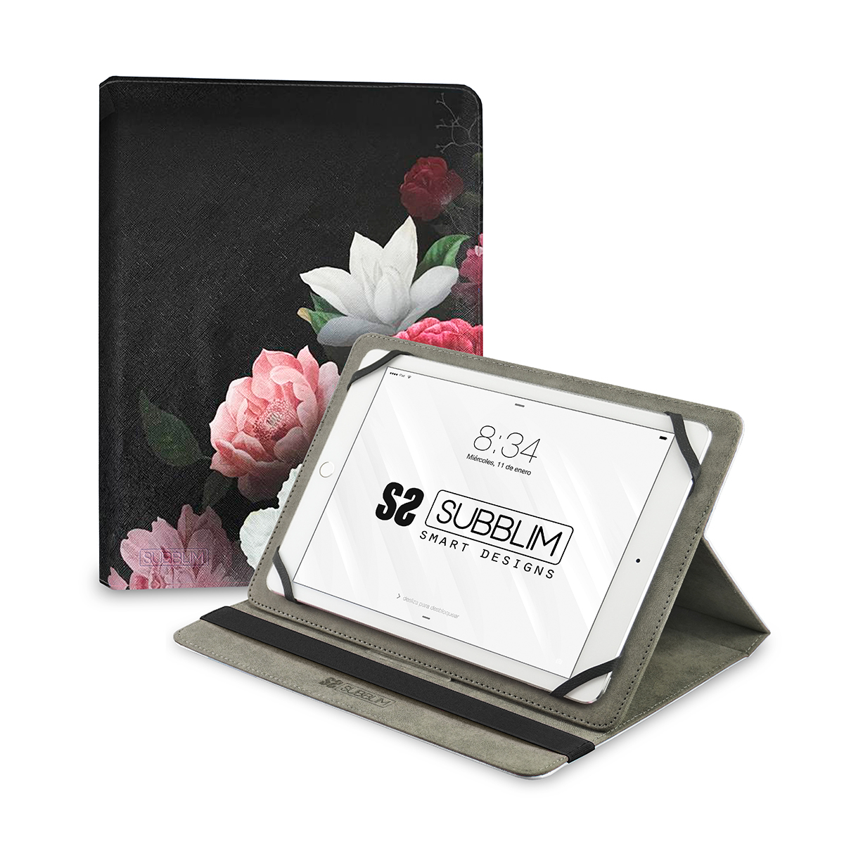 Funda Tablet Universal TRENDY CASE ROSAS 11"