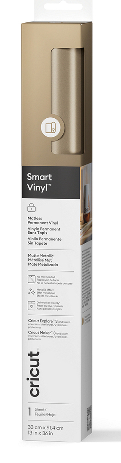 Metallic Smart Vinyl Permanente Champán Mate