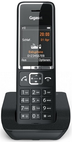 COMFORT 550 Teléfono DECT Identificador de llamadas Negro