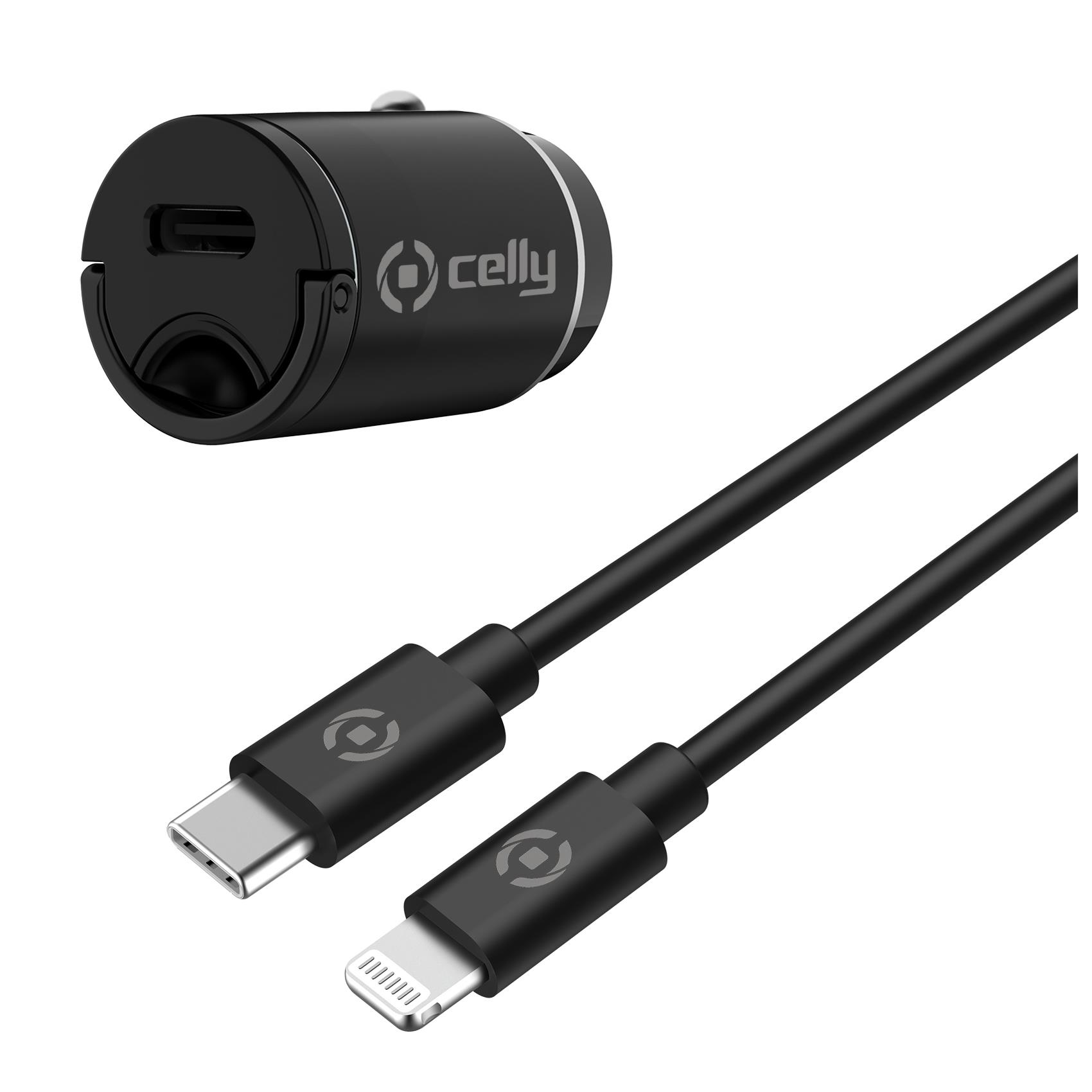 CCMINILIGHT cargador de dispositivo móvil Smartphone Negro Encendedor de cigarrillos Auto