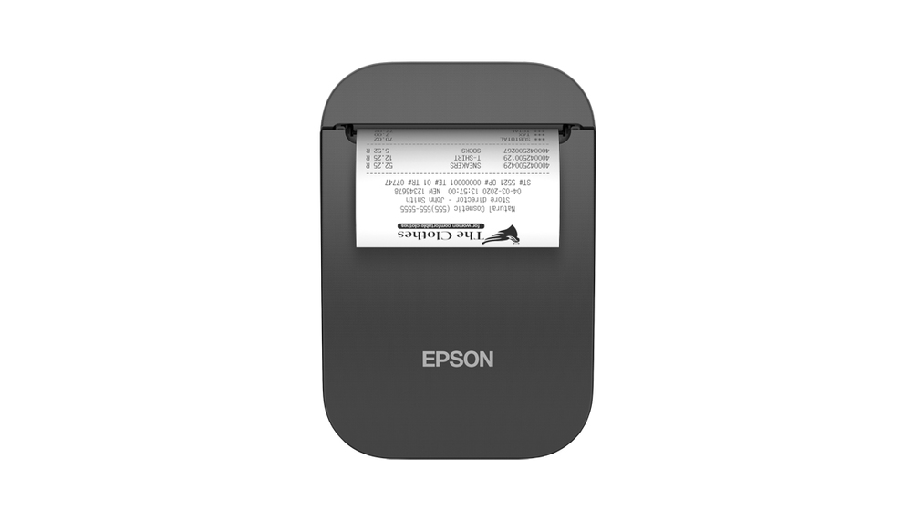 TM-P80II (121): Mobile Receipt, Autocutter, Bluetooth, USB-C, Black, EMEA
