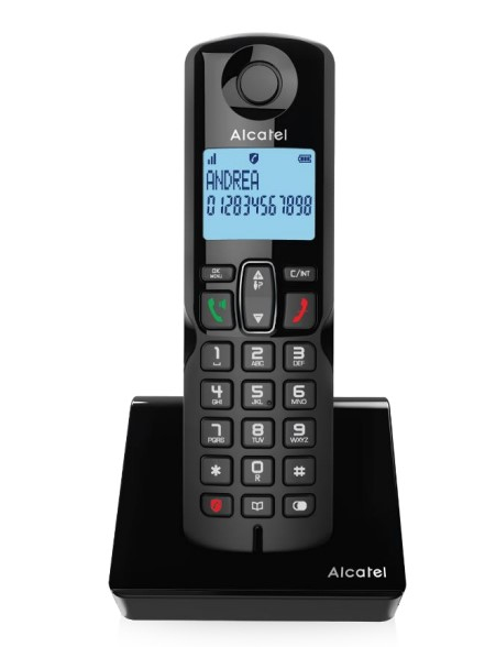 S280 DUO BLK Teléfono DECT Identificador de llamadas Negro