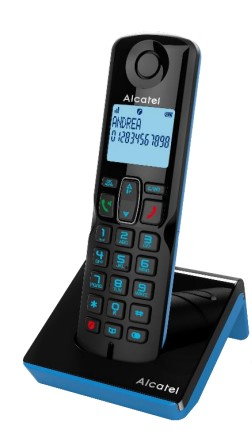S280 SOLO BLUE Teléfono DECT Identificador de llamadas Negro, Azul