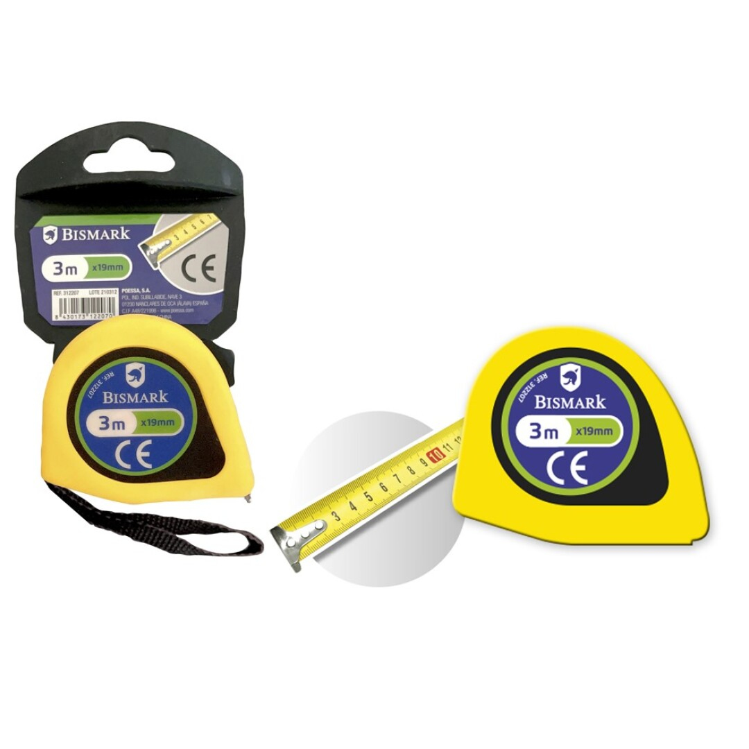 312207 cinta métrica 3 m Amarillo