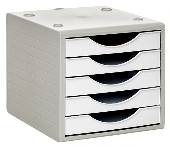 4005 BL cajonera para oficina Gris, Blanco