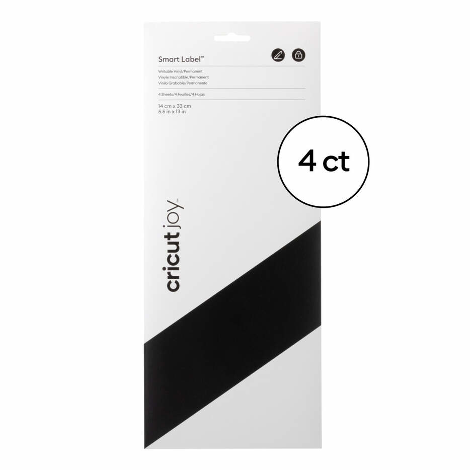 Joy Smart Label Writable etiqueta autoadhesiva Permanente Negro 4 pieza(s)