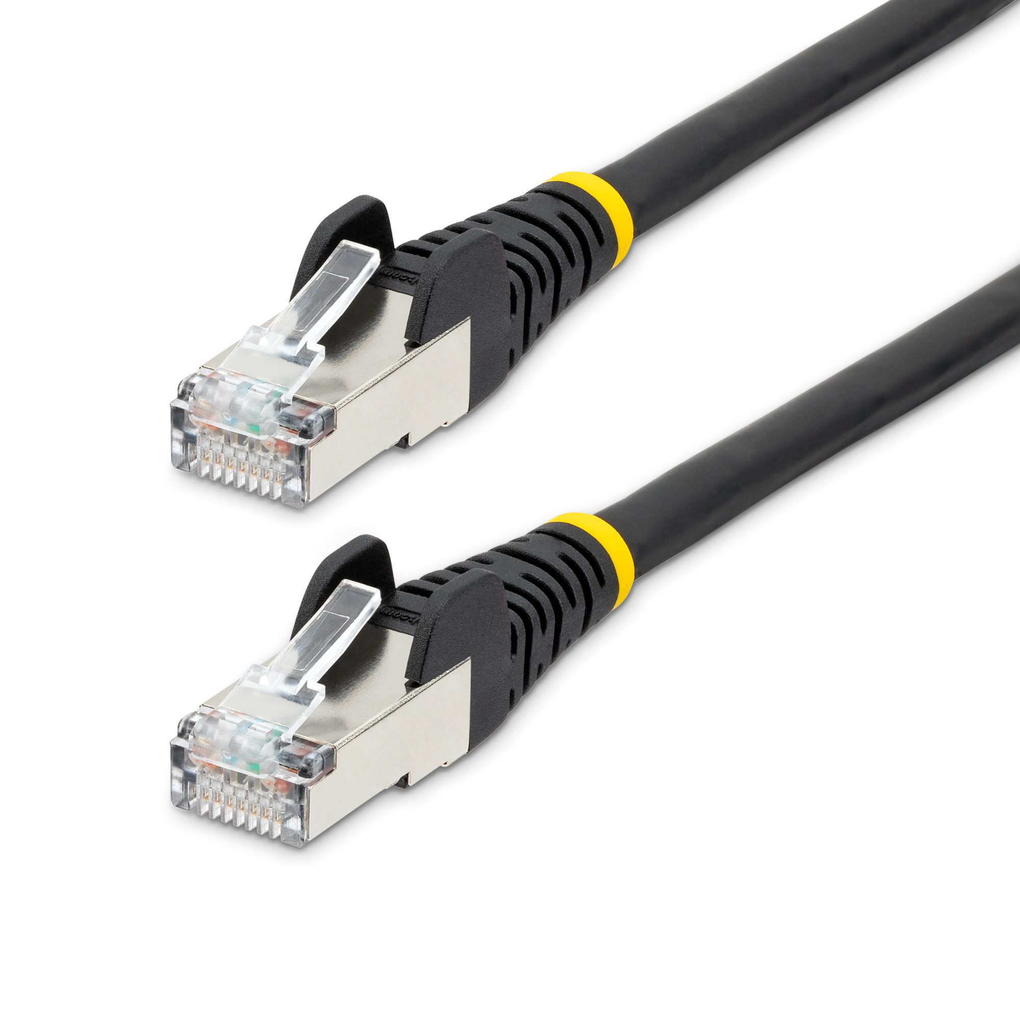 Cable de 7m de Red Ethernet CAT6a - Negro - Low Smoke Zero Halogen (LSZH) - 10GbE - 500MHz - PoE++ de 100W - Snagless sin Pestillo - RJ-45 - Cable de Red S/FTP