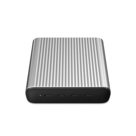 245W GaN Desktop Charger Portátil, Smartphone, Tableta Negro, Plata Corriente alterna, Batería Carga rápida Interior