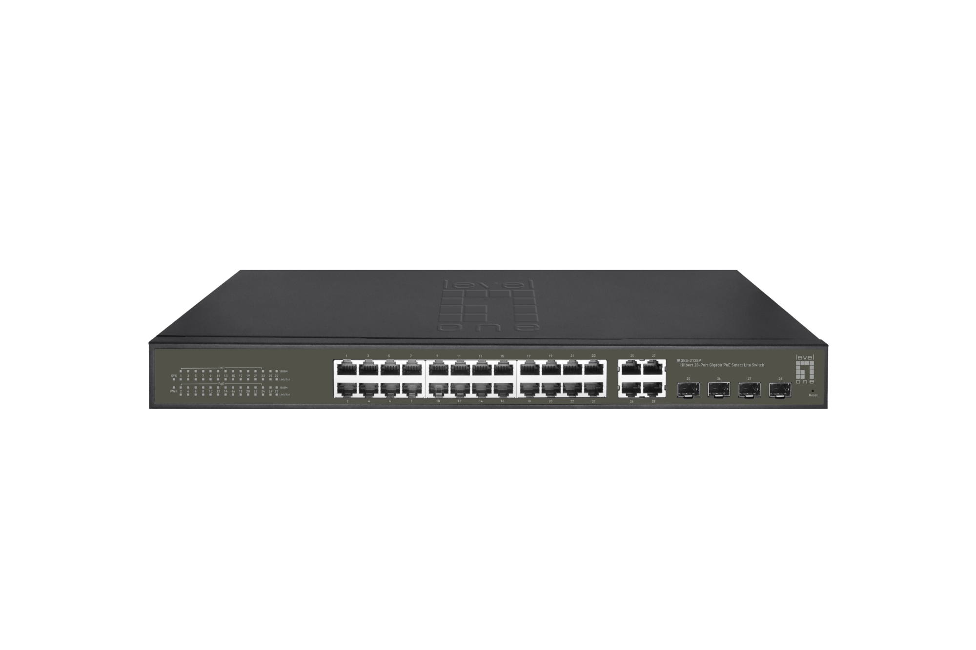GES-2128P switch Gestionado L2 Gigabit Ethernet (10/100/1000) Energía sobre Ethernet (PoE) Negro
