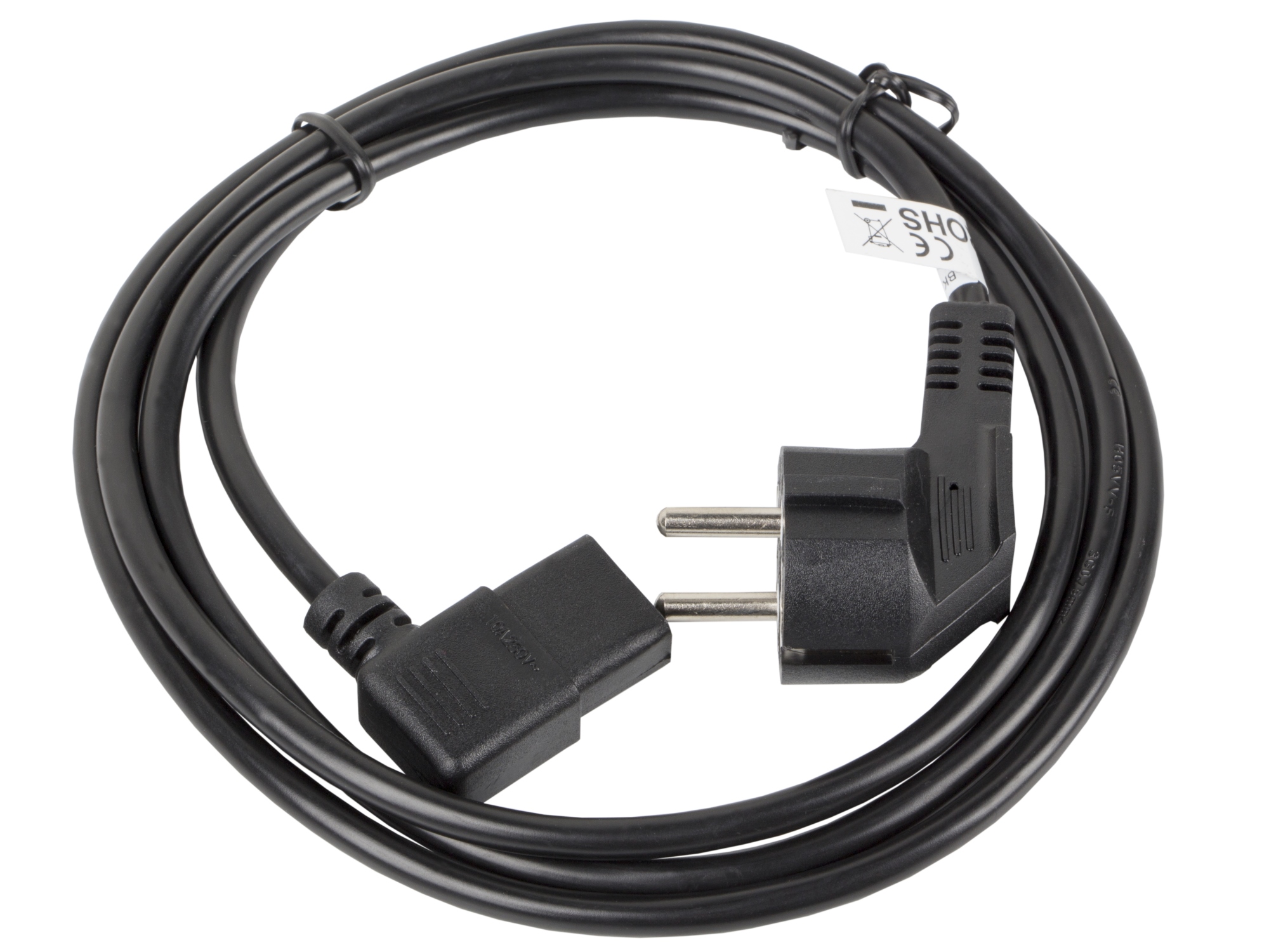 CA-C13C-12CC-0030-BK cable de transmisión Negro 3 m CEE7/7 IEC 320