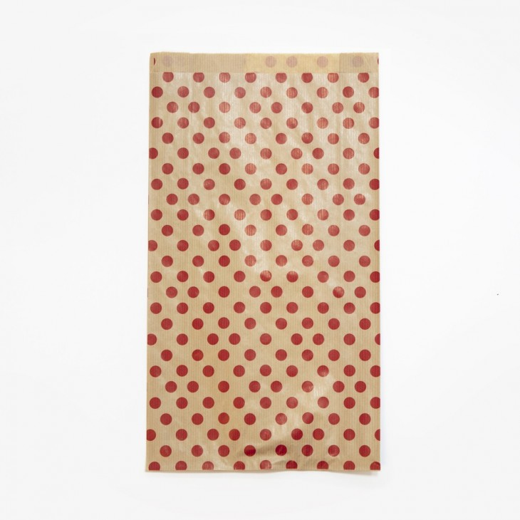 394108C bolsa de papel Marrón, Rojo