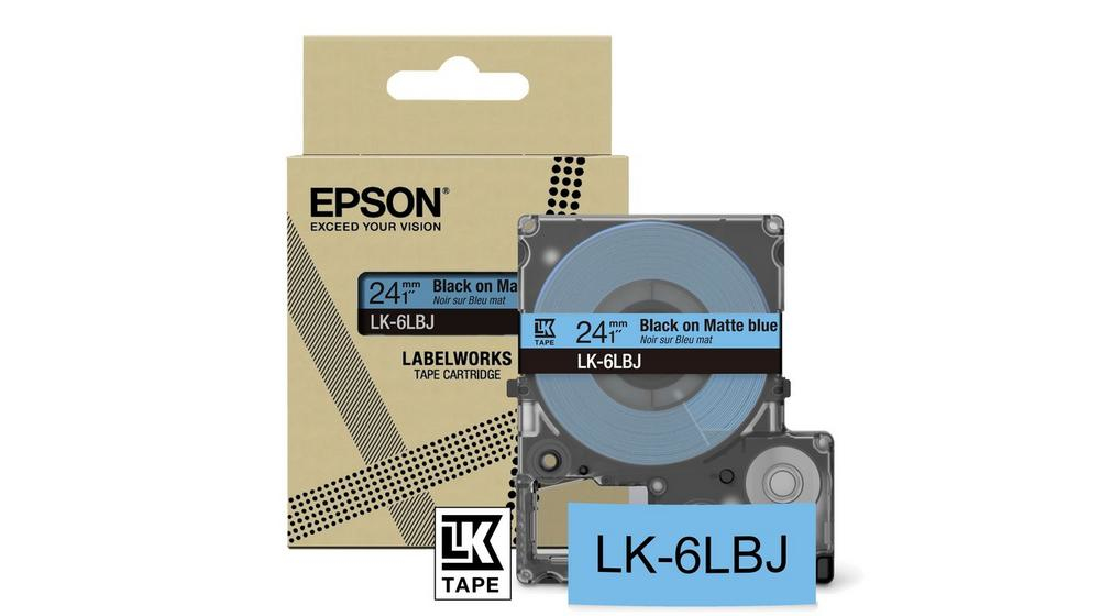 Matte Tape  Blue/Black 24mm(8m)  LK-6LBJ