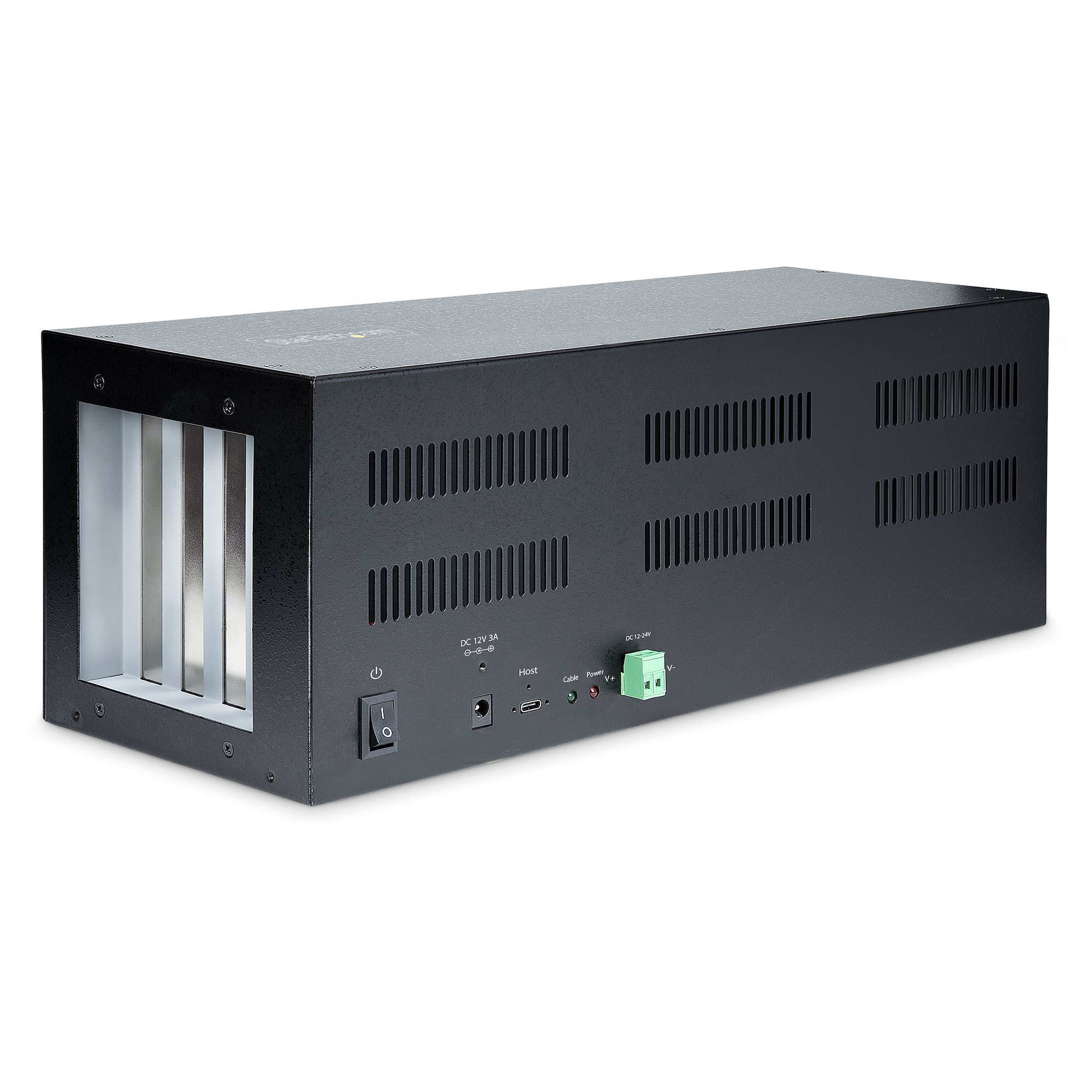 Caja Externa de Expansión PCIe x2 a 4 Ranuras PCI Express x1 - Riser Extensor de 4 Slots PCIe con Tarjeta Host PCIe x2 - PCIe 2.0 - 10Gbps - 4 Slots Externos
