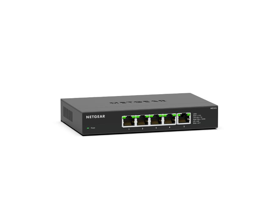 MS305 No administrado 2.5G Ethernet (100/1000/2500) Negro