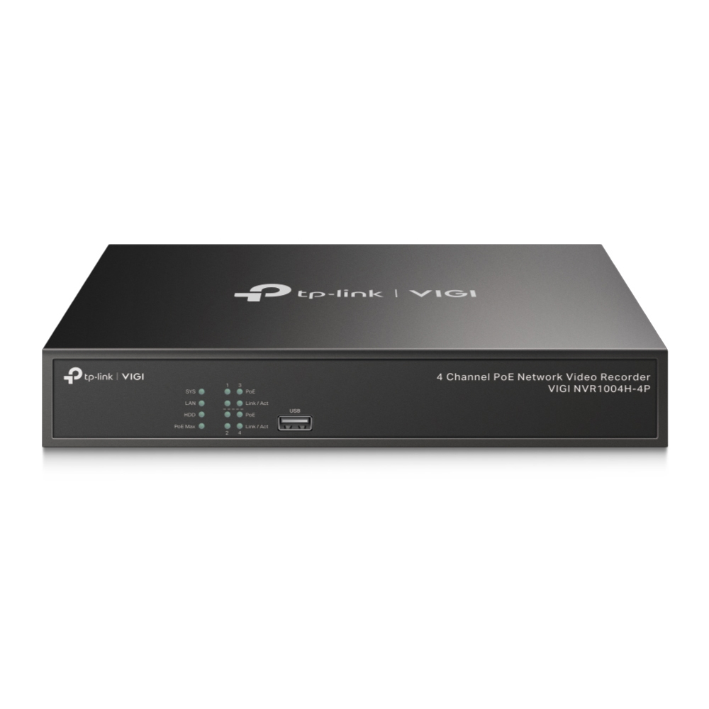 VIGI NVR1004H-4P Grabadore de vídeo en red (NVR) Negro