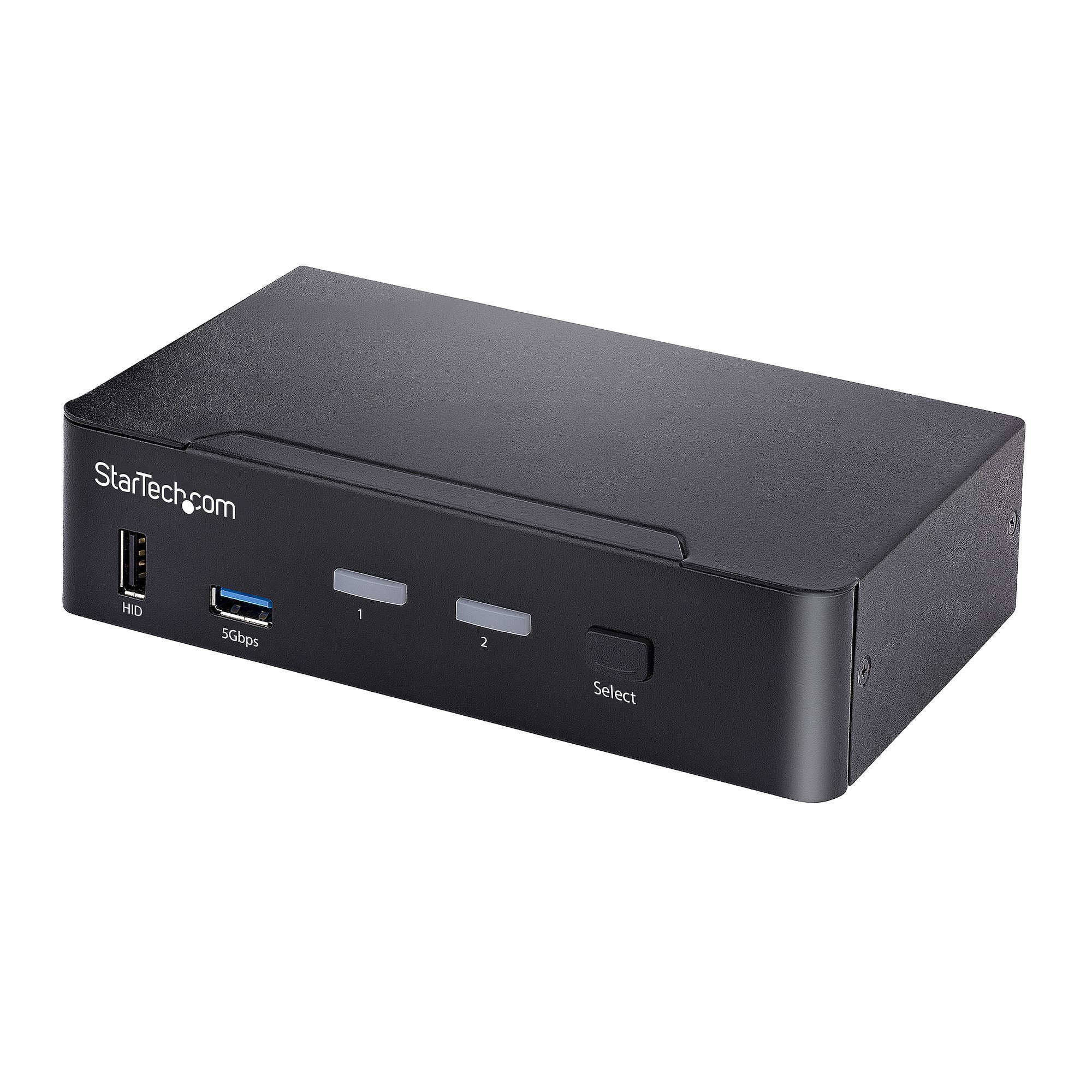 Switch Conmutador KVM USB C Tipo C - KVM de 2 puertos DisplayPort con Vídeo Sencillo UHD HDR de 4K 60Hz - Audio de 3,5mm - Hub 6x USB - Compatible con TB 3/4
