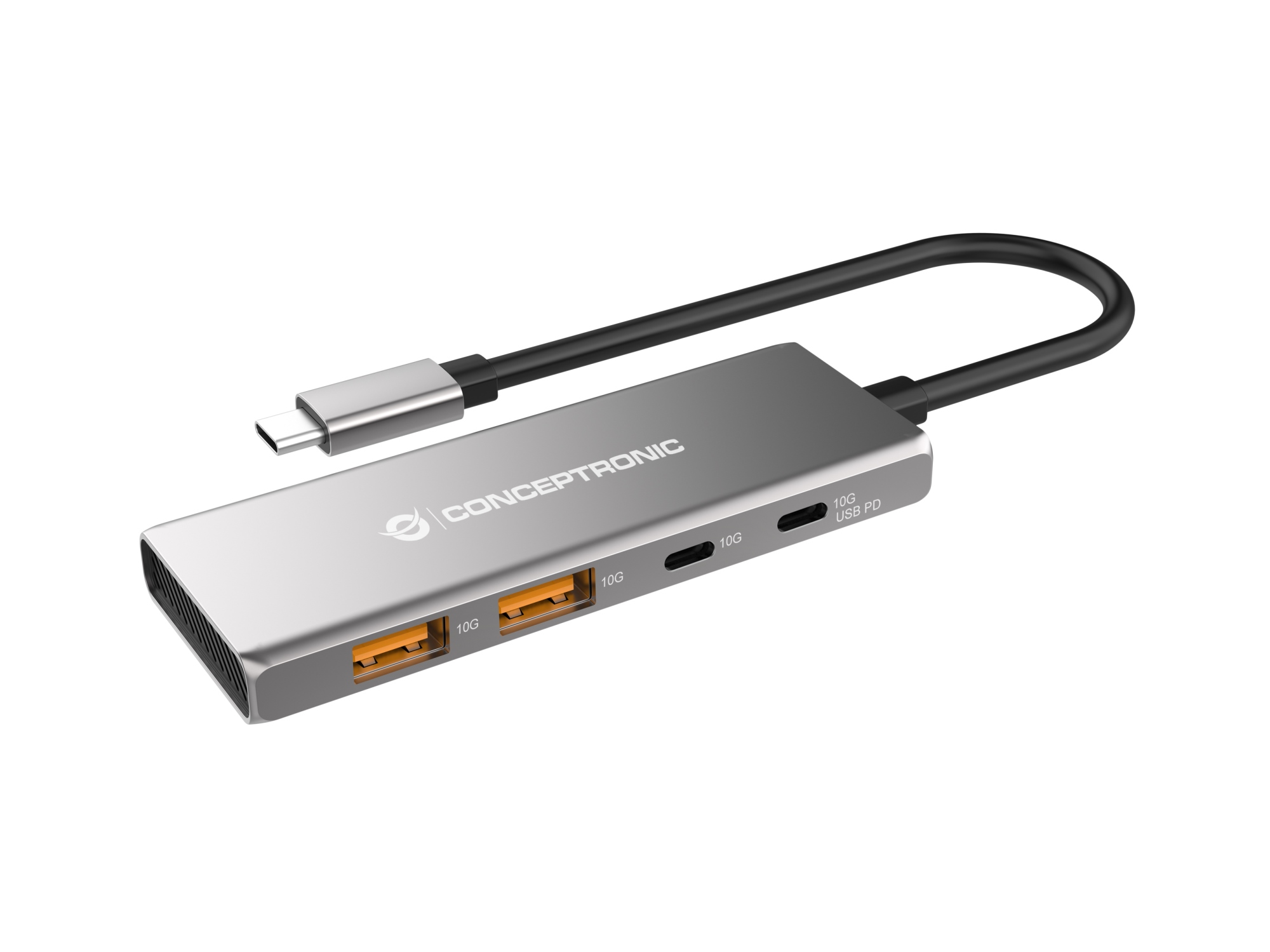 HUBBIES15G hub de interfaz USB 3.2 Gen 2 (3.1 Gen 2) Type-C 10000 Mbit/s Gris