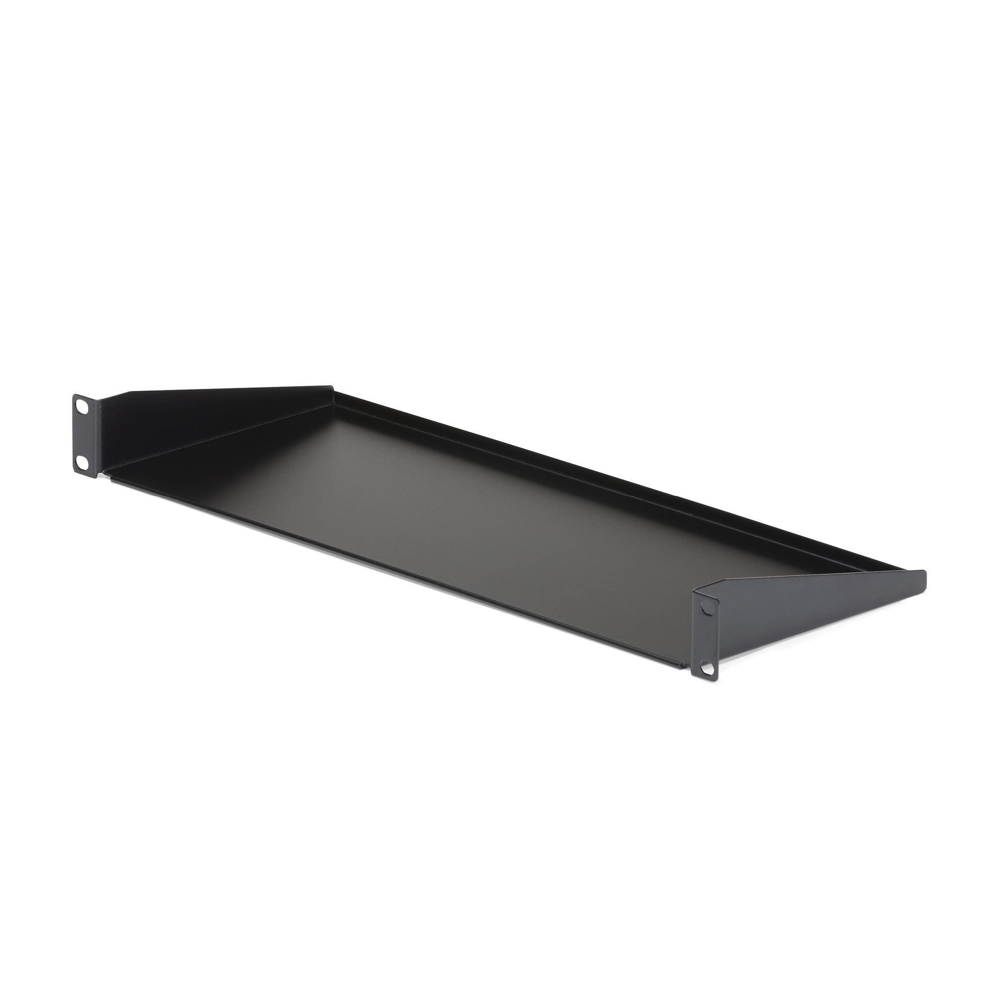 Bandeja Estante Fijo Voladizo Universal 1U de 19" Pulgadas para Rack Armario de Servidores de 19 Pulgadas - Acero de Servicio Pesado - Capacidad de 15kg - 7" (180mm) de Profundidad