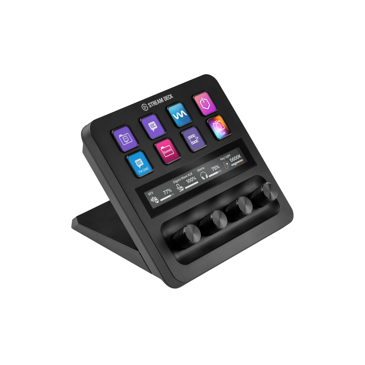 Stream Deck + BEARBEITUNG Negro 8 botones