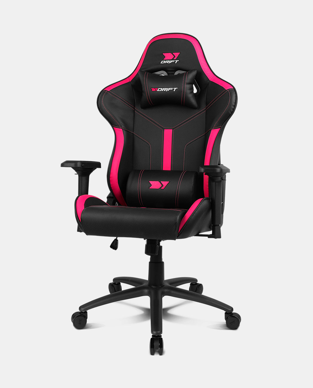 DR350 Butaca para jugar Asiento acolchado Negro, Rosa