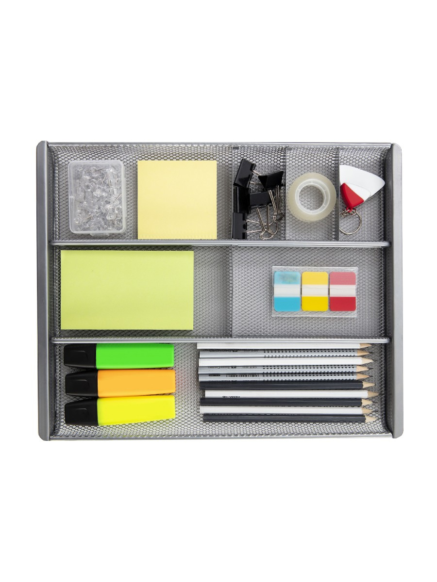 MESHORG M organizador para cajón de escritorio Acero Gris