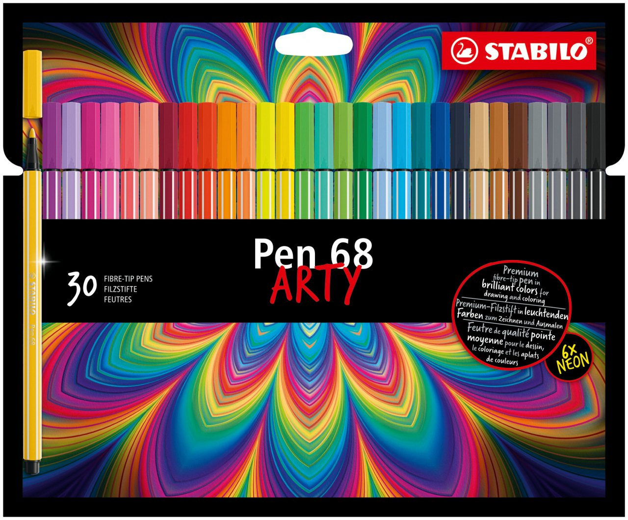 Pen 68 ARTY rotulador Medio Multicolor 30 pieza(s)