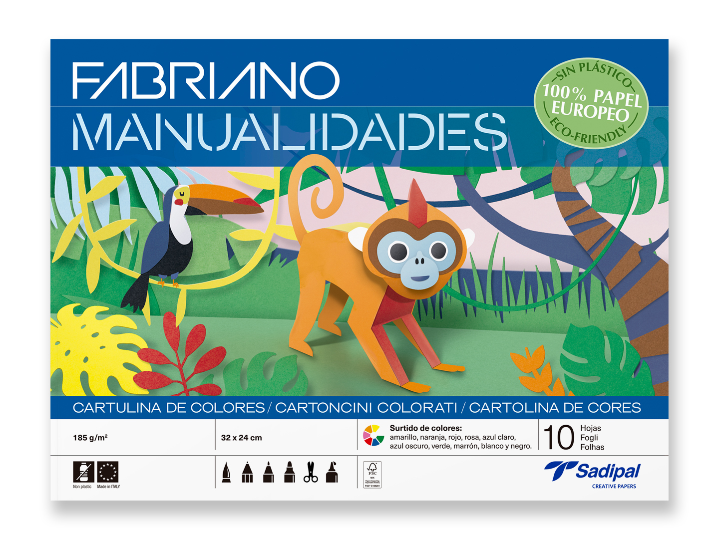 S0400002 papel decorativo Arte de papel 10 hojas
